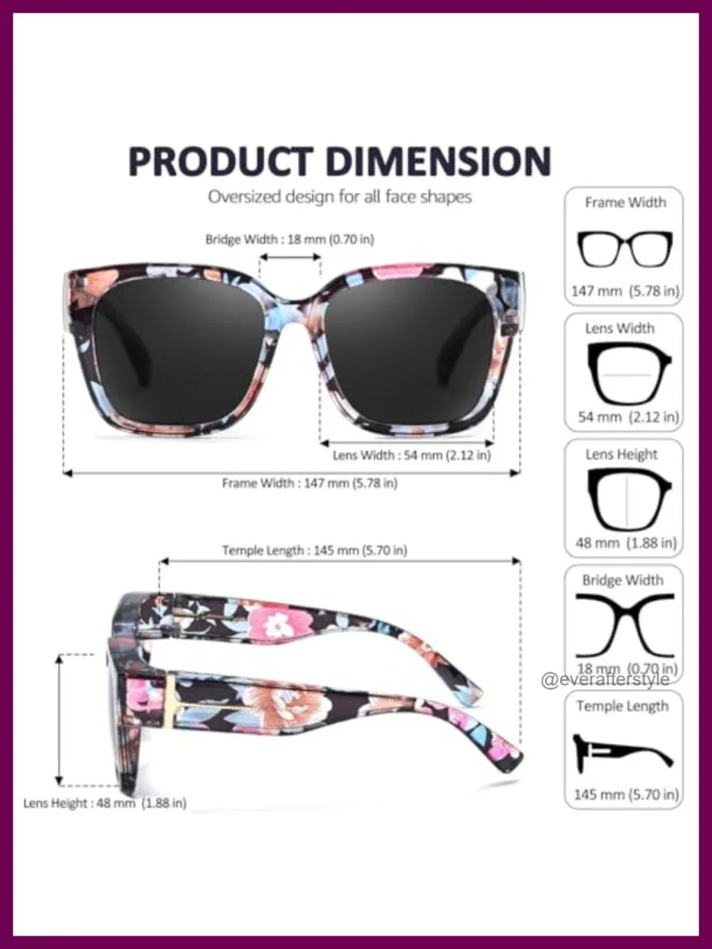 Polarized Fit Over Sunglasses for Women UV400 Protection TR90